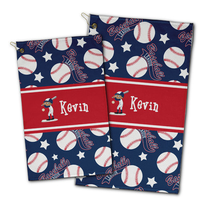 Baseball Golf Towel - Poly-Cotton Blend w/ Name or Text