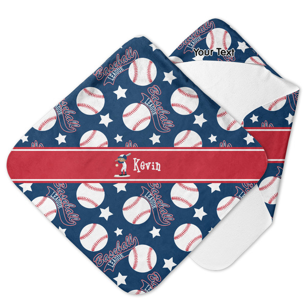 Custom Baseball Hooded Baby Towel (Personalized)
