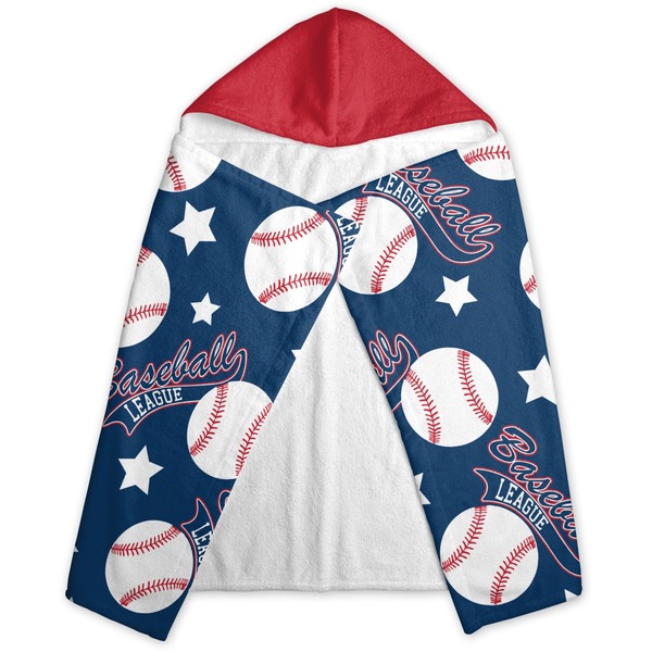 Baseball Hooded Towel - Folded