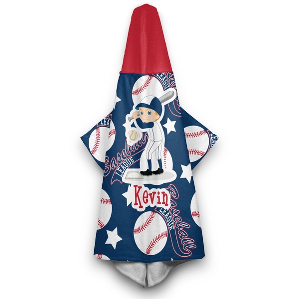 Baseball Hooded Towel - Hanging