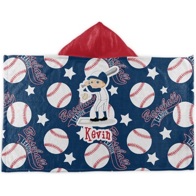 Baseball Kids Hooded Towel (Personalized)
