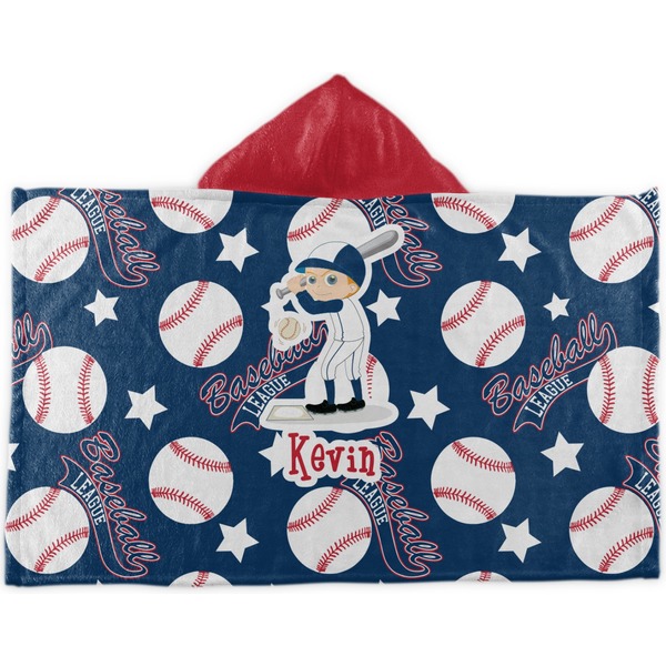 Custom Baseball Kids Hooded Towel (Personalized)