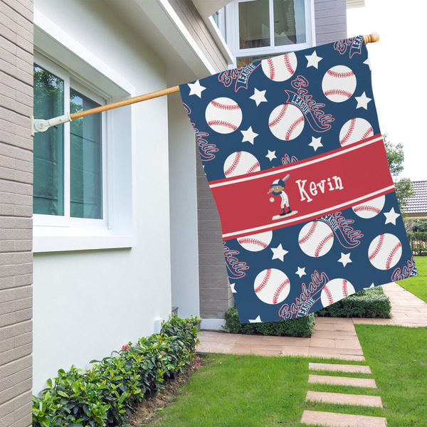 Baseball House Flags - Single Sided - LIFESTYLE
