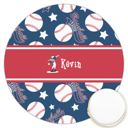 Baseball Printed Cookie Topper - 3.25" (Personalized)
