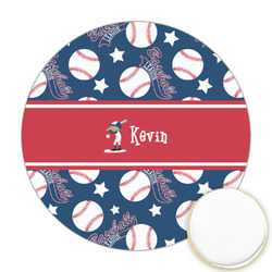 Baseball Printed Cookie Topper - Round (Personalized)