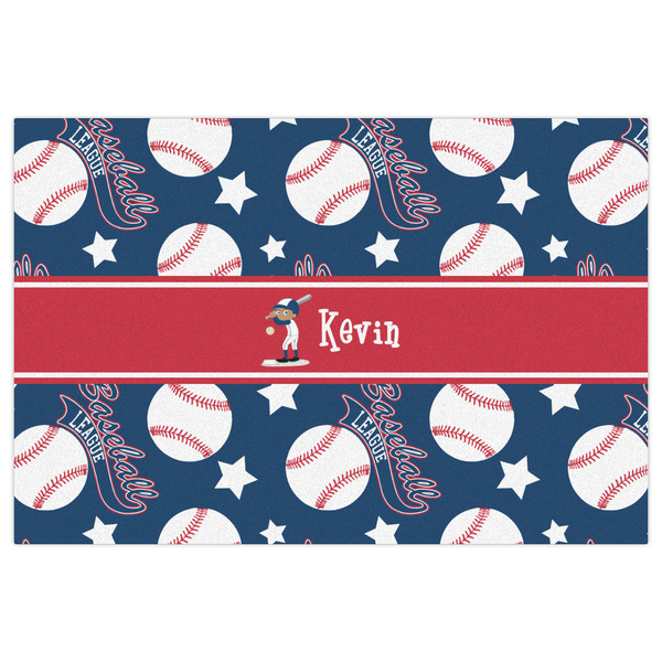 Baseball Indoor / Outdoor Rug - 2'x3' - Front Flat