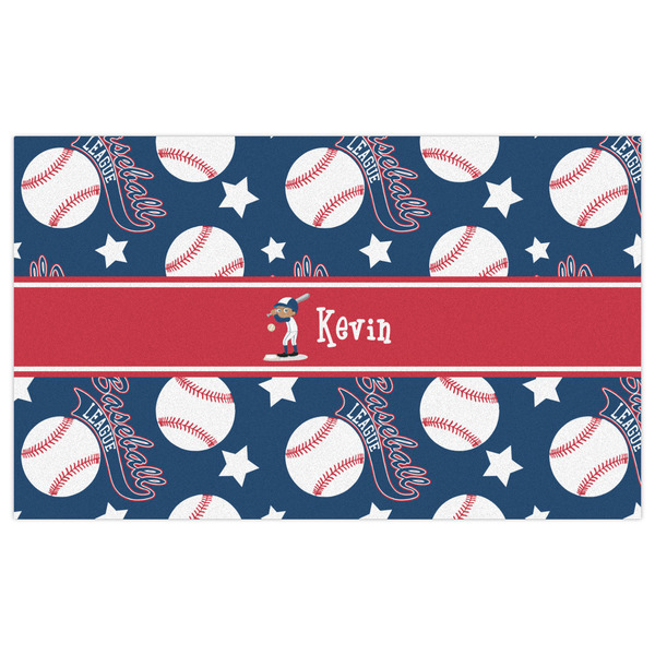 Baseball Indoor / Outdoor Rug - 3'x5' - Front Flat