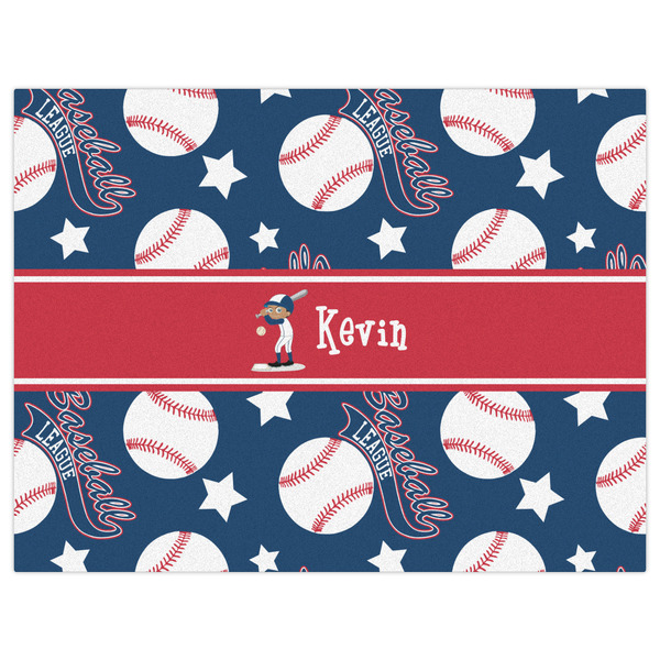 Baseball Indoor / Outdoor Rug - 6'x8' - Front Flat