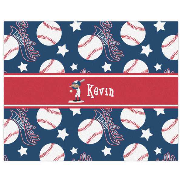 Baseball Indoor / Outdoor Rug - 8'x10' - Front Flat