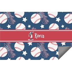 Baseball Indoor / Outdoor Rug (Personalized)