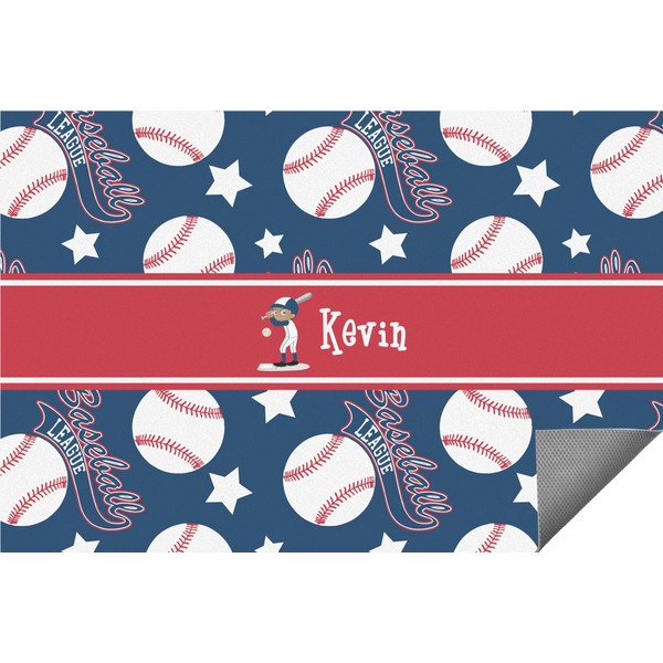 Custom Baseball Indoor / Outdoor Rug - 2'x3' (Personalized)