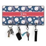 Baseball Key Hanger w/ 4 Hooks w/ Graphics and Text