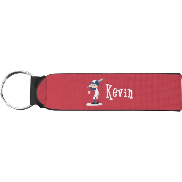 Custom Baseball Neoprene Keychain Fob (Personalized)