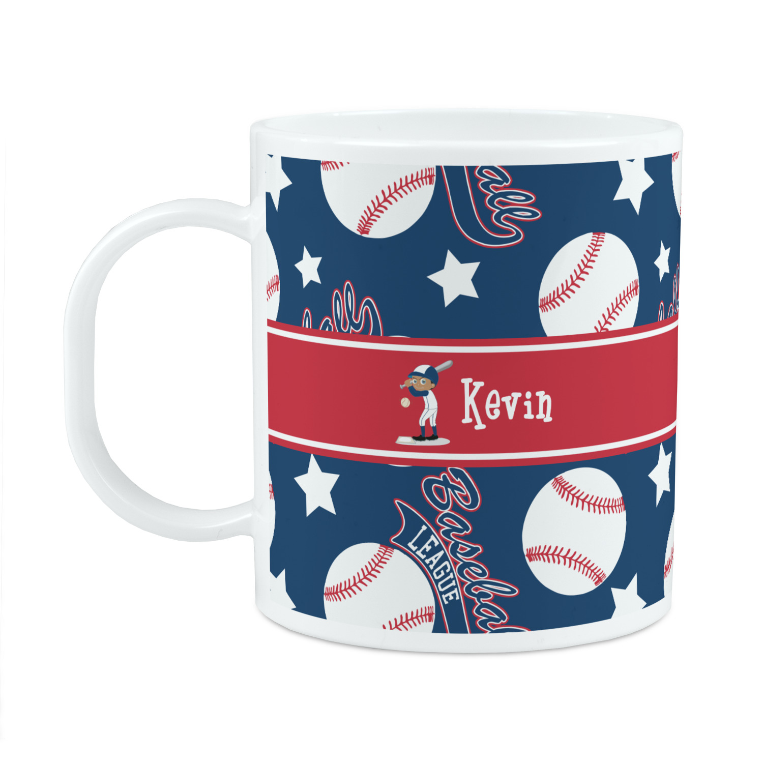 Baseball Plastic Kids Mug (Personalized) YouCustomizeIt