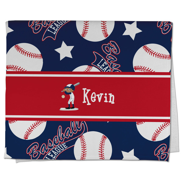 Custom Baseball Kitchen Towel - Poly Cotton w/ Name or Text