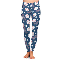 Baseball Ladies Leggings - Extra Small