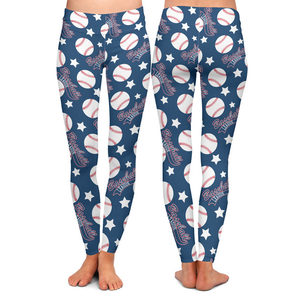 Baseball Ladies Leggings - Front and Back