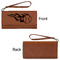 Baseball Ladies Wallets - Faux Leather - Rawhide - Front & Back View