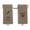Baseball Large Burlap Gift Bag - Front & Back (Personalized)