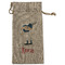 Baseball Large Burlap Gift Bag - Front (Personalized)