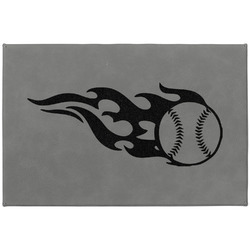 Baseball Large Gift Box w/ Engraved Leather Lid