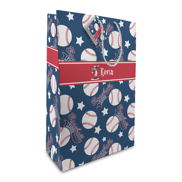 Custom Baseball Large Gift Bag (Personalized)