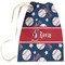 Baseball Large Laundry Bag - Front View