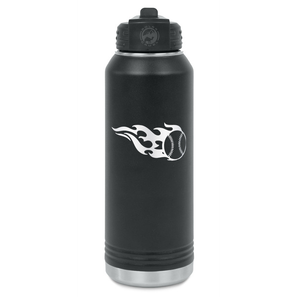 Custom Baseball Water Bottles - Laser Engraved