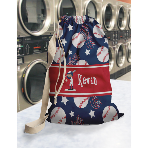 Baseball Laundry Bag in Laundromat
