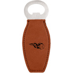 Baseball Leatherette Bottle Opener
