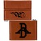 Baseball Leather Business Card Holder - Front Back