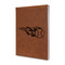 Baseball Leather Sketchbook - Small - Double Sided - Angled View