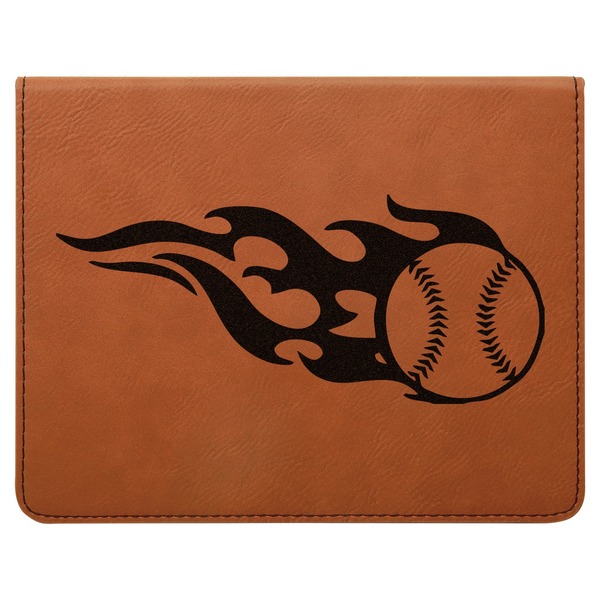 Baseball Leatherette 4-Piece Wine Tool Set Flat