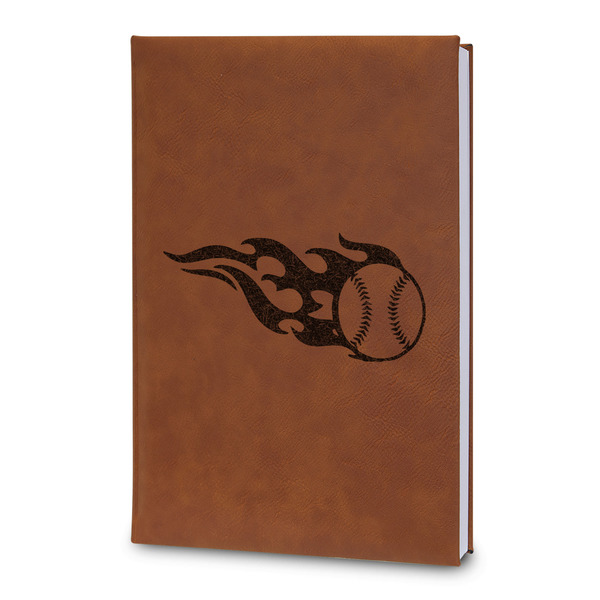 Custom Baseball Leatherette Journal - Large - Double Sided (Personalized)