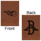 Baseball Leatherette Journals - Large - Double Sided - Front & Back View