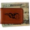 Baseball Leatherette Magnetic Money Clip