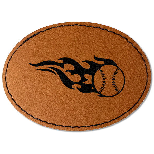 Baseball Leatherette Patches - Oval