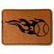 Baseball Faux Leather Iron On Patch - Rectangle