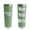 Baseball Light Green RTIC Everyday Tumbler - 28 oz. - Front and Back