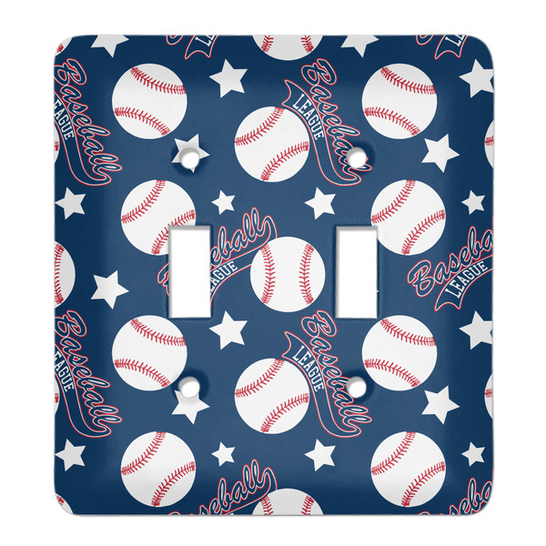 Custom Baseball Light Switch Cover (2 Toggle Plate)