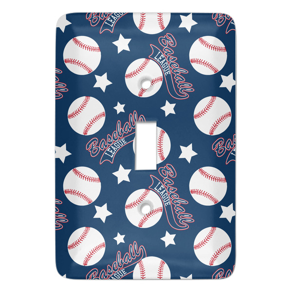 Custom Baseball Light Switch Cover (Single Toggle)