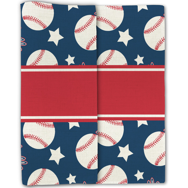 Baseball Linen Placemat - Folded Half (double sided)