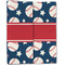 Baseball Linen Placemat - Folded Half (double sided)
