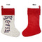 Baseball Linen Stockings w/ Red Cuff - Front & Back (APPROVAL)