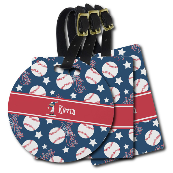 Custom Baseball Plastic Luggage Tag (Personalized)