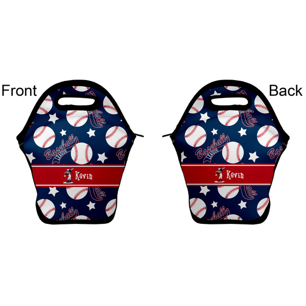 Baseball Lunch Bag - Front and Back