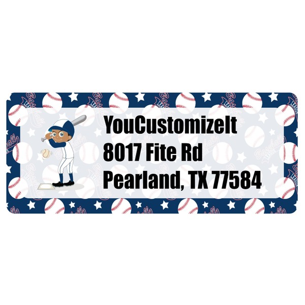 Custom Baseball Return Address Labels (Personalized)