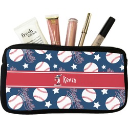 Baseball Makeup / Cosmetic Bag - Small (Personalized)