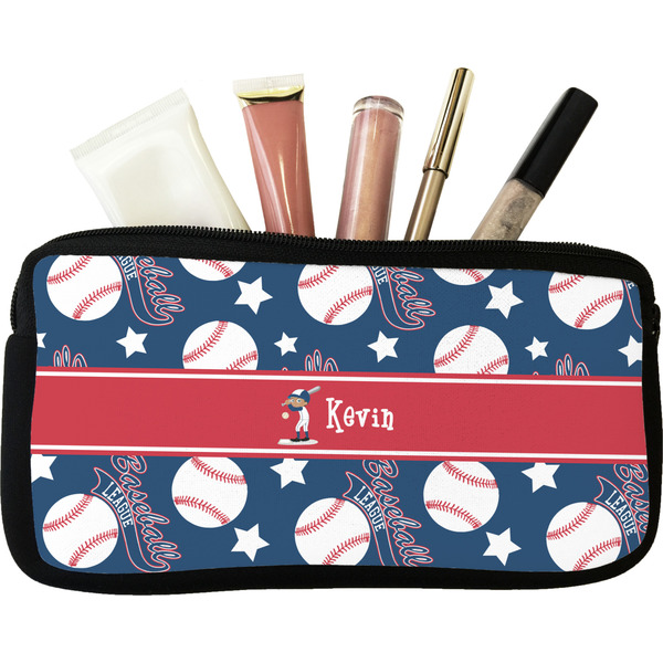 Custom Baseball Makeup / Cosmetic Bag (Personalized)