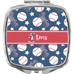 Baseball Compact Makeup Mirror (Personalized)